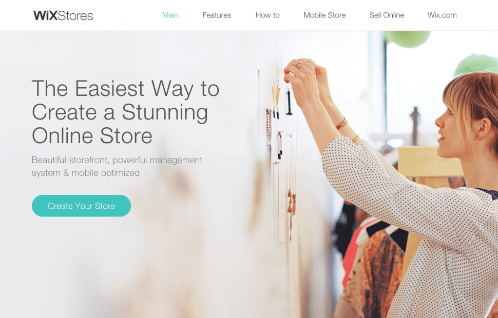 Wix - online commerce store builders