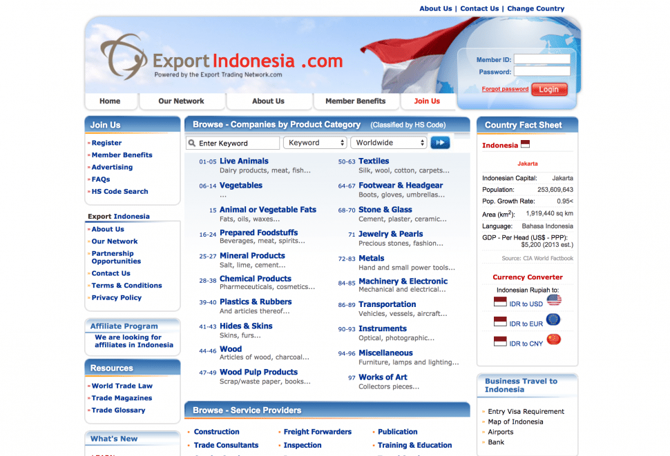 exportindonesia - B2B marketplaces in Indonesia 